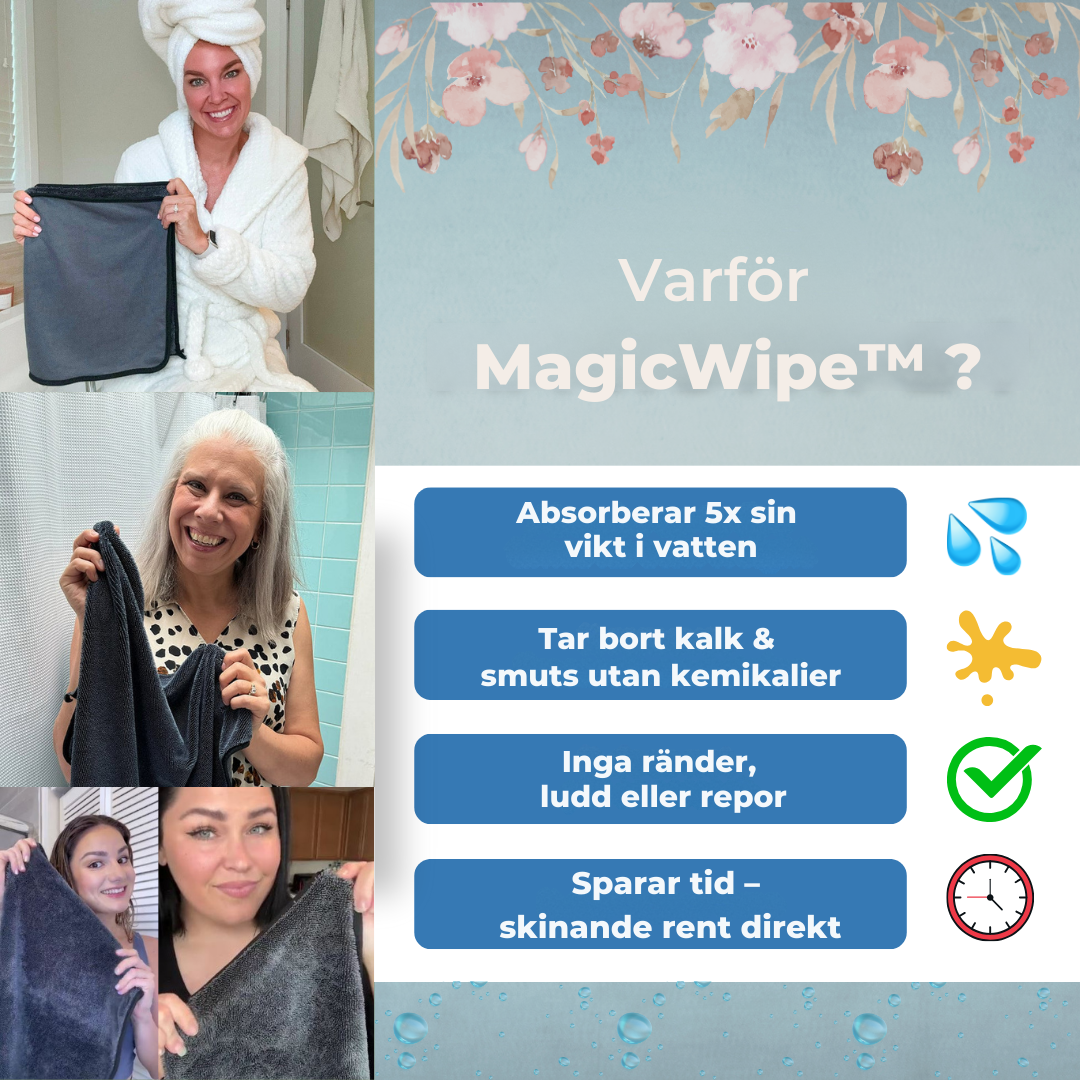 MagicWipe™ – Kalk & smuts bort, snäll mot miljö & hälsa!